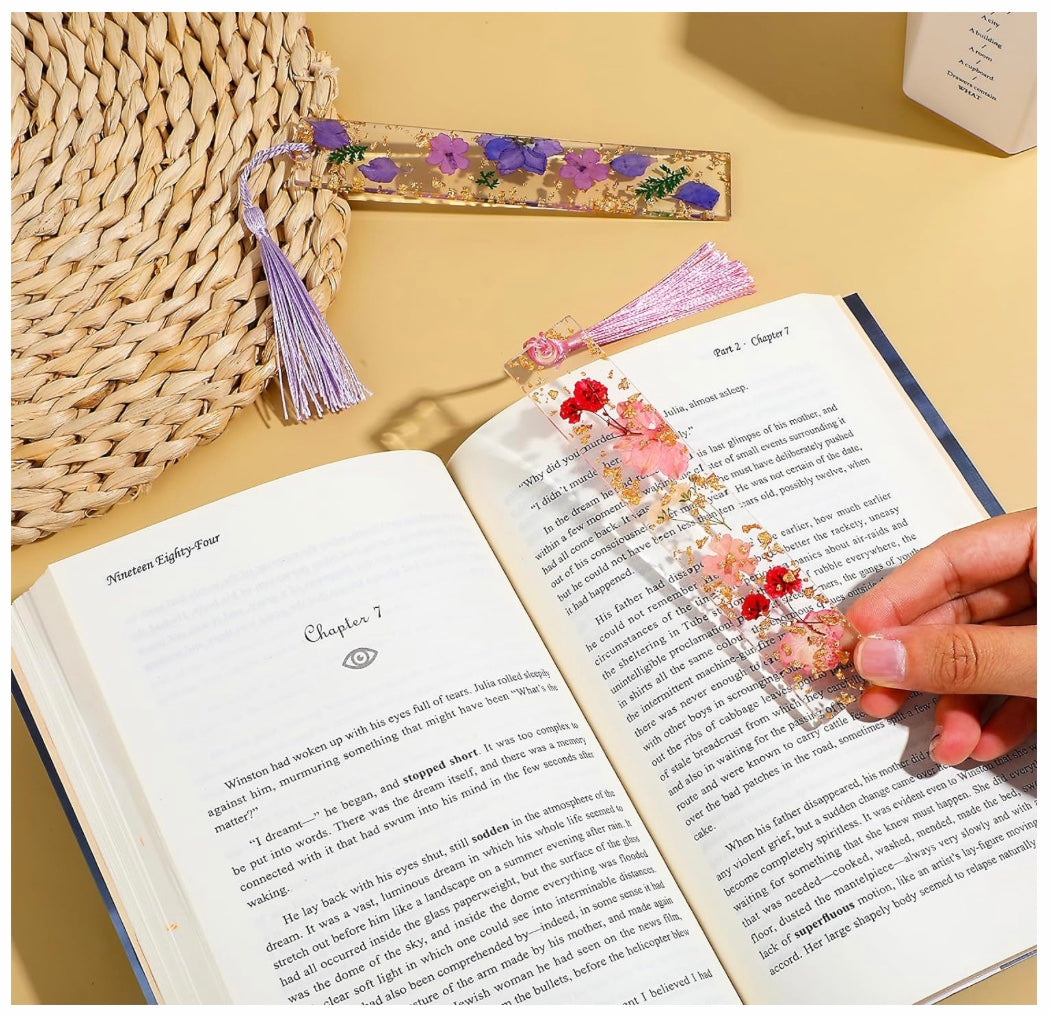 Custom Floral Bookmark